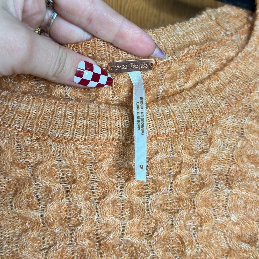 free people mercury cable knit cropped bolero shrug